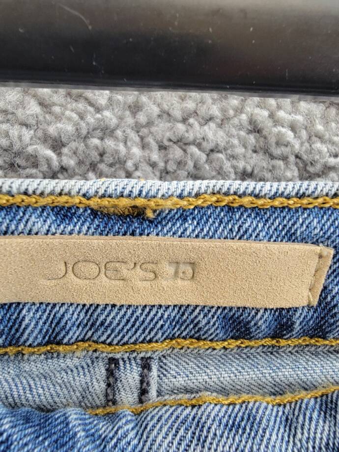 Joe's Jeans The Joplin Denim Skirt Women's 24 Bad Habit Faded Button Zip Closure