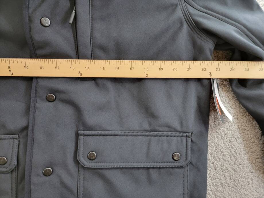 BASS OUTDOOR Storm System Barn Removable Hood Jacket Men's M Black Beauty L/S