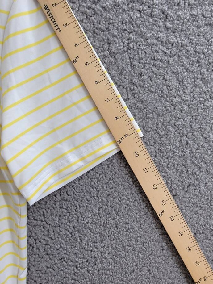 Polo Ralph Lauren Classic-Fit Performance Polo Shirt Men's S White/Yellow Stripe