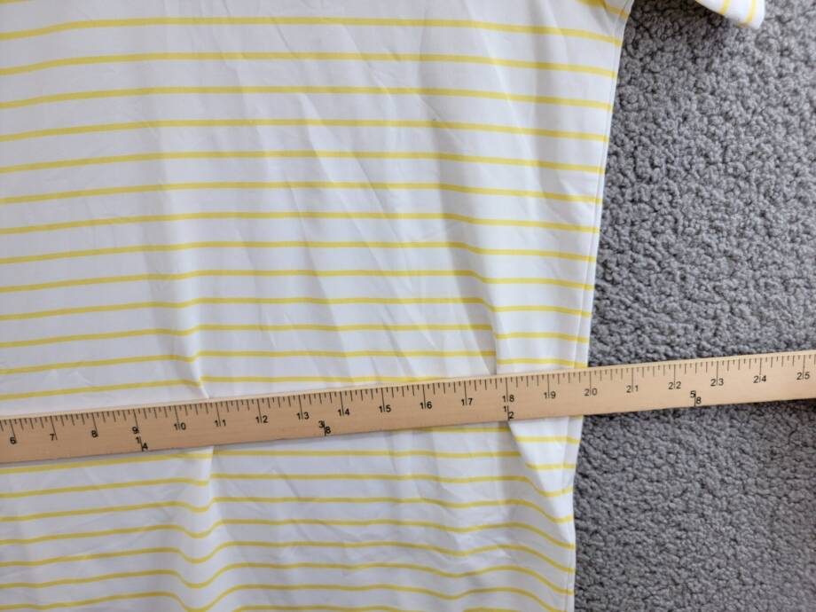 Polo Ralph Lauren Classic-Fit Performance Polo Shirt Men's S White/Yellow Stripe