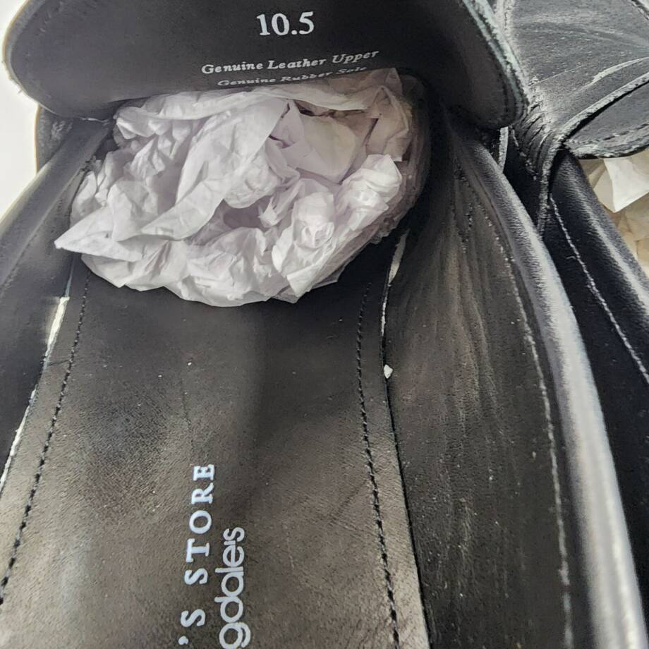 The Men's Store at Bloomingdale's Leather Dress Penny Loafers Men's 10.5 Black