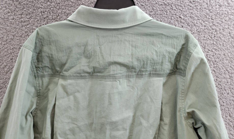 BASS OUTDOOR Relaxed Fit Worker Shirt Jacket Men's S Lily Pad Point Collar L/S