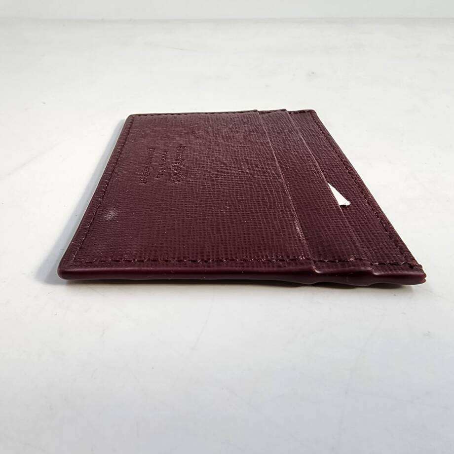 The Men's Store at Bloomingdale's RFID Saffiano Card Case One Size Burgundy