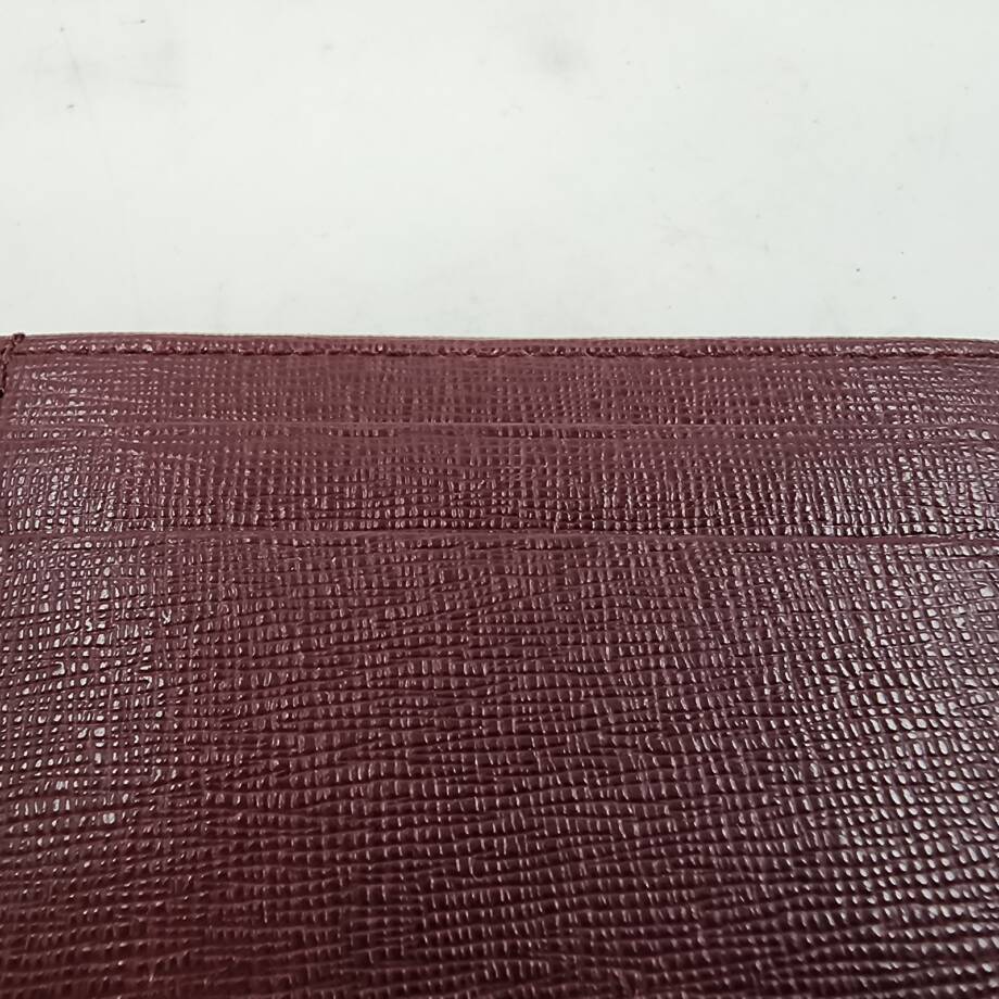 The Men's Store at Bloomingdale's RFID Saffiano Card Case One Size Burgundy