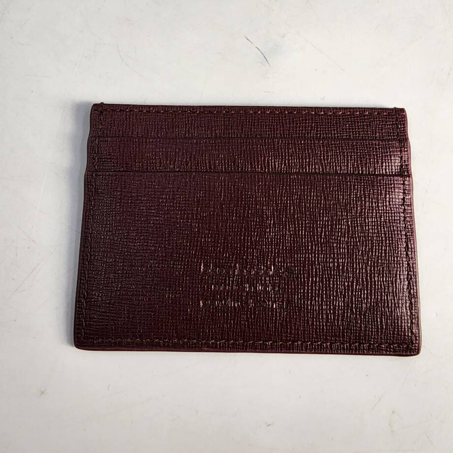 The Men's Store at Bloomingdale's RFID Saffiano Card Case One Size Burgundy