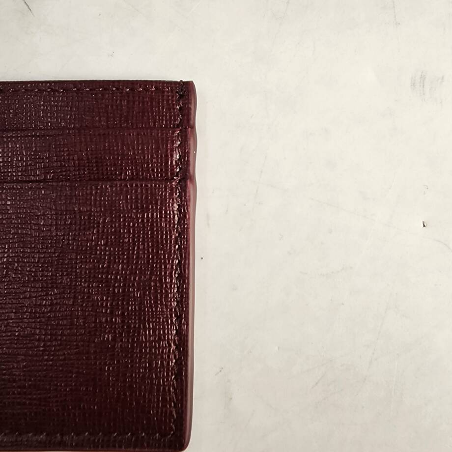 The Men's Store at Bloomingdale's RFID Saffiano Card Case One Size Burgundy