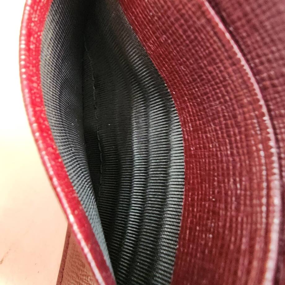 The Men's Store at Bloomingdale's RFID Saffiano Card Case One Size Burgundy