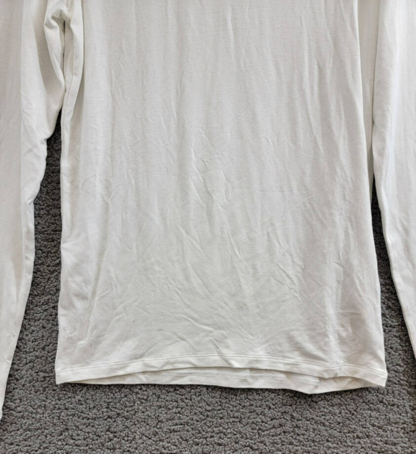 Majestic Filatures Soft Touch Long Sleeve Turtleneck Top Womens 3 Blanc Pullover