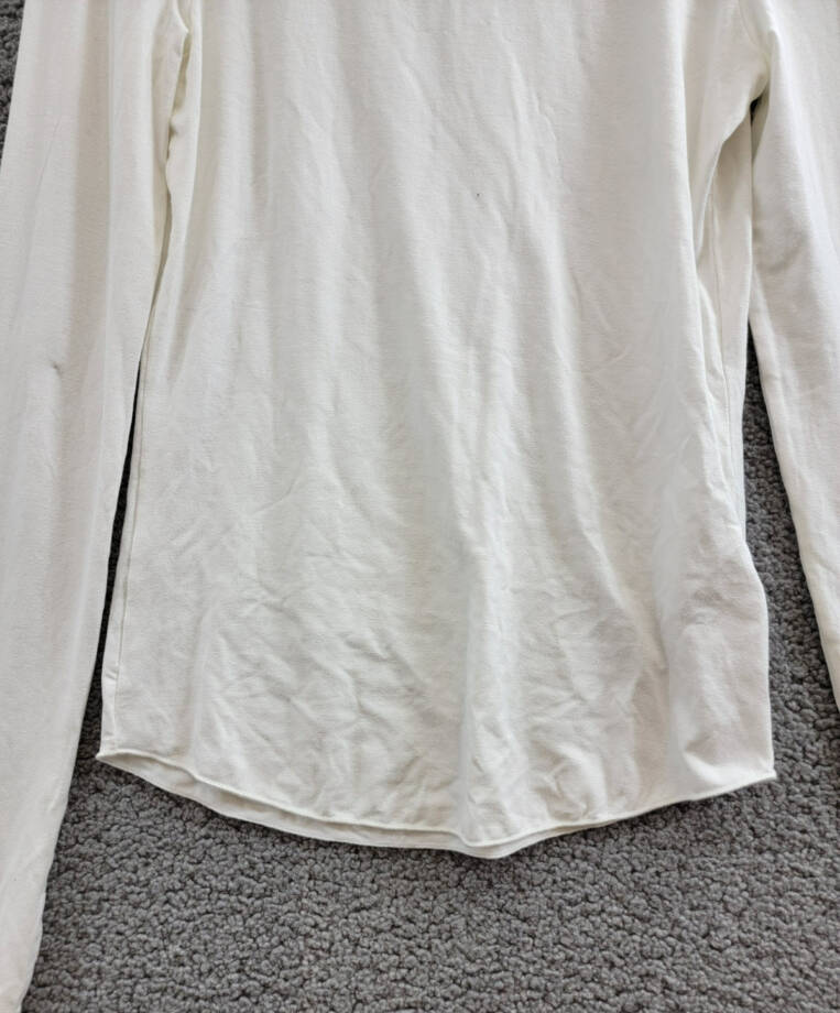 Majestic Filatures Long Sleeve Turtleneck Top Women's 1 Blanc Solid Pullover