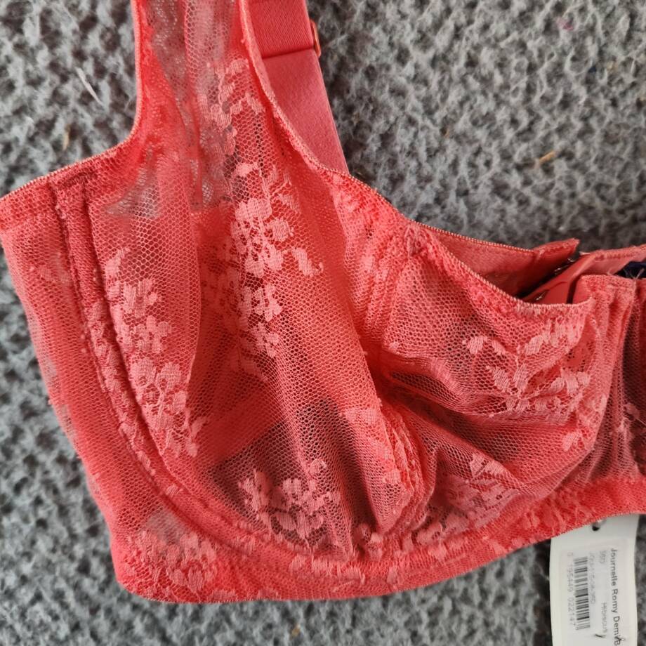 Journelle Romy Demi Bra Women's 36D Hibiscus Adjustable Straps Hook&Eye Closure