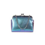 Circus by Sam Edelman Metallic Clutch Bag Women's Blue/Purple Chain Strap