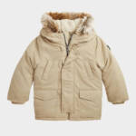 Polo Ralph Lauren Artificial-fur-Trim Down Parka Jacket Big Boys 7 Classic Khaki