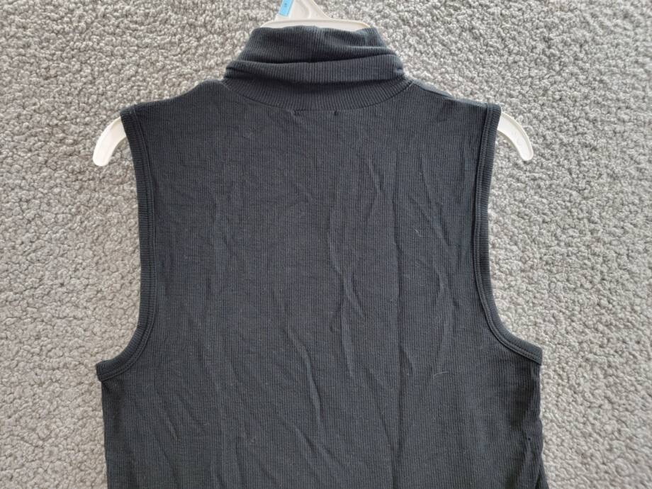 Atm Anthony Thomas Melillo Rib Knit Turtleneck Top Women's M Black Pullover