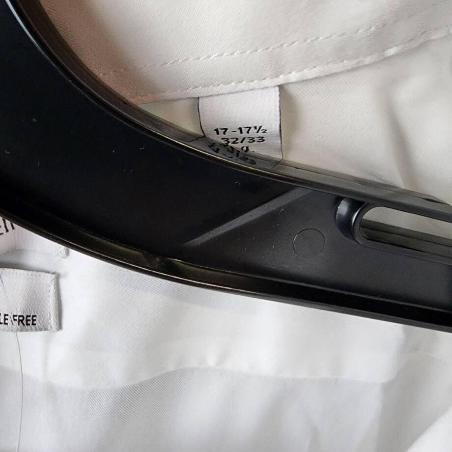 Calvin Klein Infinite Color Regular Fit Dress Shirt Men's 17-17.5 32/33 White