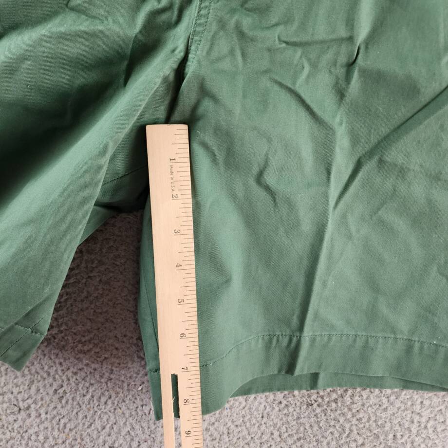 Polo Ralph Lauren Stretch Classic-Fit Chino Shorts Mens 42 Sage Green Button Zip