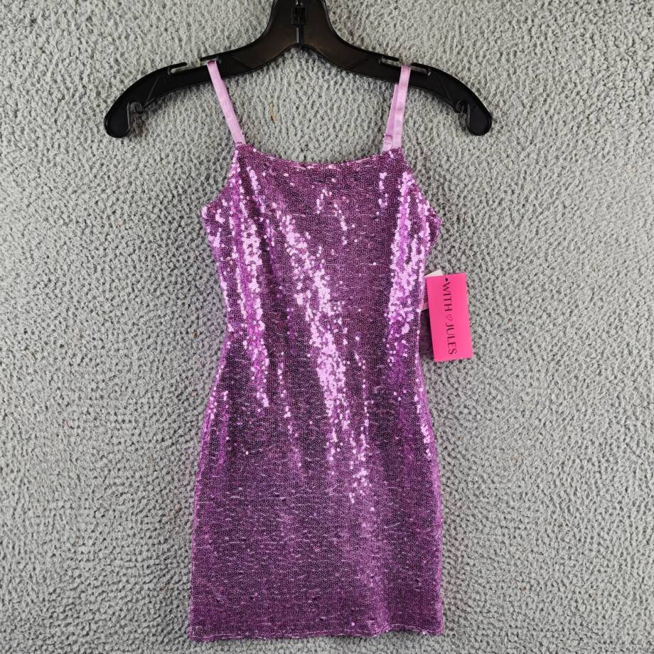 With Jules Sleeveless Sequin Bodycon Dress Big Girls S Lilac Pullover Style