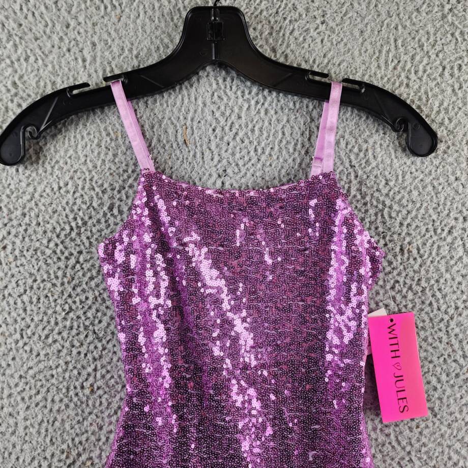 With Jules Sleeveless Sequin Bodycon Dress Big Girls S Lilac Pullover Style
