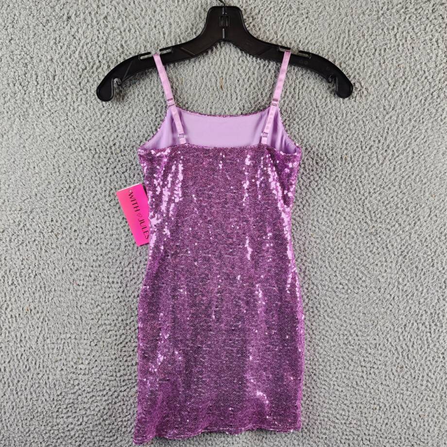 With Jules Sleeveless Sequin Bodycon Dress Big Girls S Lilac Pullover Style