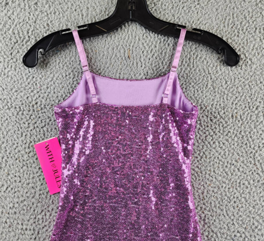 With Jules Sleeveless Sequin Bodycon Dress Big Girls S Lilac Pullover Style