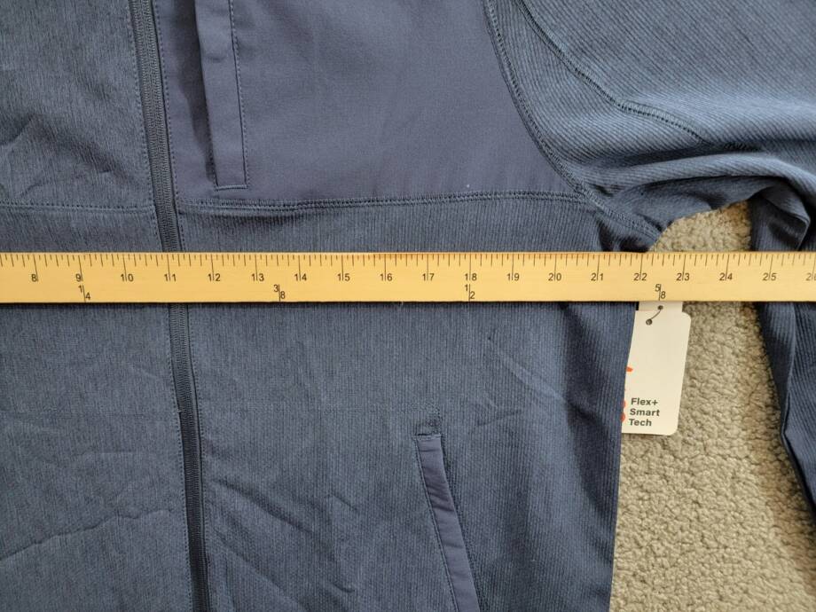 BASS OUTDOOR Full Zip Trail Jacket Men's L Navy Blazer Mock Neck Long Sleeve
