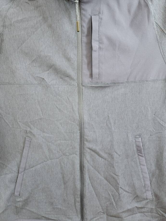 BASS OUTDOOR Full Zip Trail Jacket Men's L Navy Blazer Mock Neck Long Sleeve