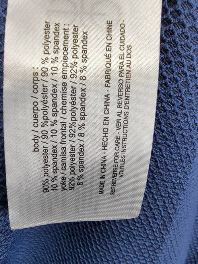 BASS OUTDOOR Full Zip Trail Jacket Men's L Navy Blazer Mock Neck Long Sleeve