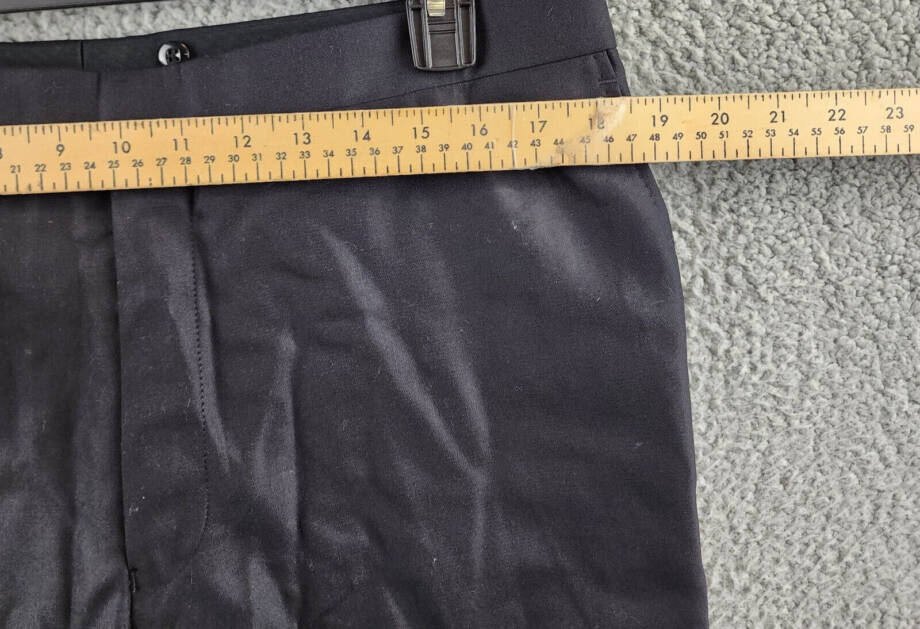 Hart Schaffner Marx Side Stripe Wool Pants Men's 42 36Regular Button Zip Closure