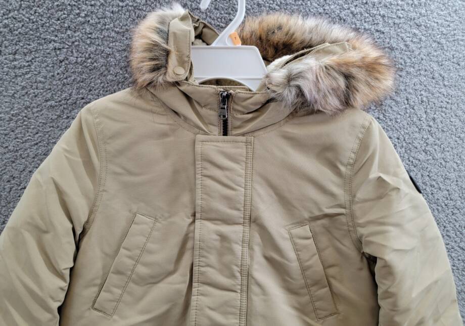 Polo Ralph Lauren Artificial-fur-Trim Down Parka Jacket Big Boys 7 Classic Khaki