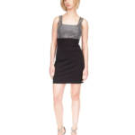 MICHAEL Michael Kors Square-Neck Embellished Sleeveless Mini Dress Women's XS