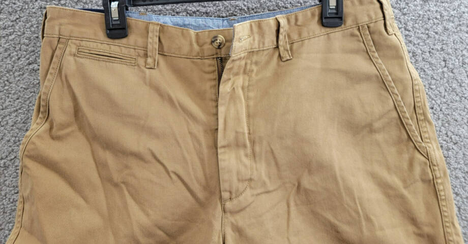 Polo Ralph Lauren 8-Inch Relaxed Fit Chino Shorts Men's 33 Sandsurf Button Zip