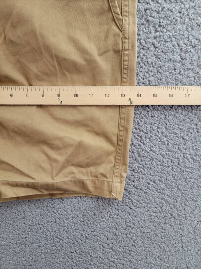 Polo Ralph Lauren 8-Inch Relaxed Fit Chino Shorts Men's 33 Sandsurf Button Zip