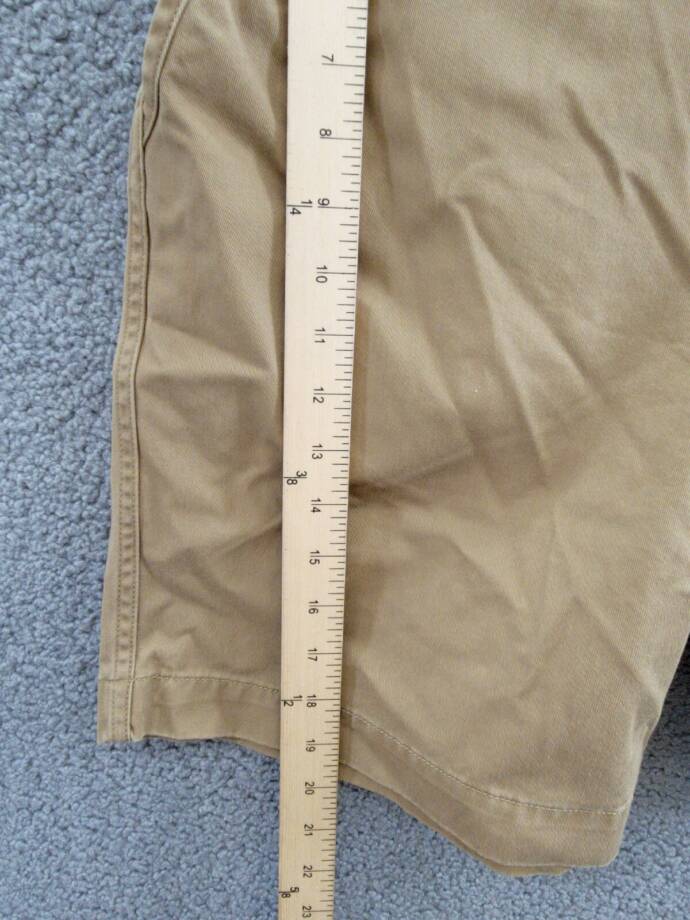 Polo Ralph Lauren 8-Inch Relaxed Fit Chino Shorts Men's 33 Sandsurf Button Zip