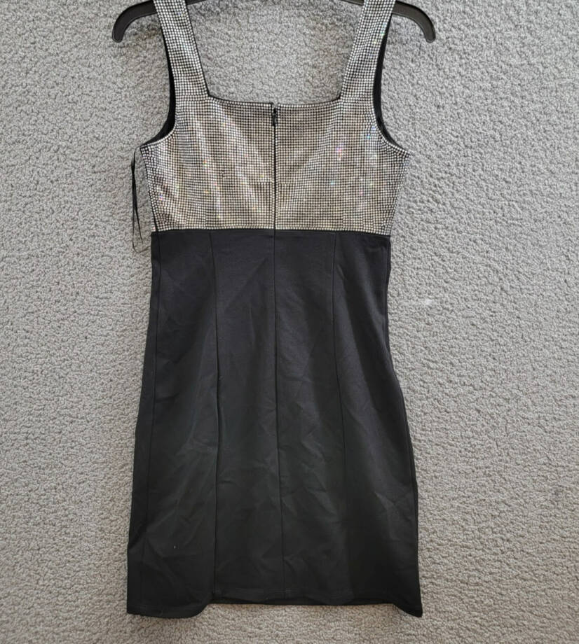 MICHAEL Michael Kors Square-Neck Embellished Sleeveless Mini Dress Women's XS