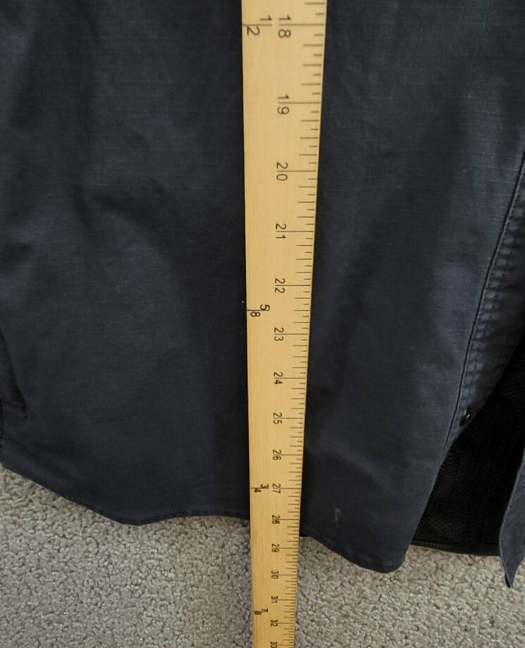 BASS OUTDOOR Ripstop Utility Shacket Men's M Black Beauty Snap Front Long Sleeve