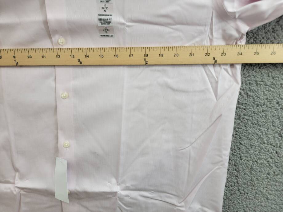 Calvin Klein Steel Plus Regular Fit Modern Pin Cord Dress Shirt Men's 17 32-33