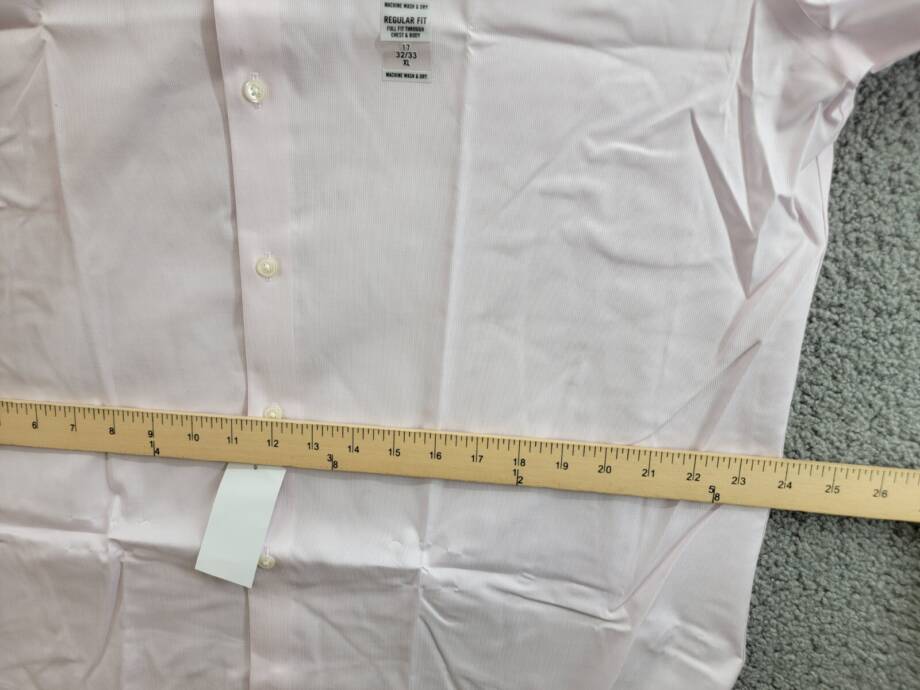 Calvin Klein Steel Plus Regular Fit Modern Pin Cord Dress Shirt Men's 17 32-33