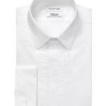 Calvin Klein Infinite Color Regular Fit Dress Shirt Men's L 34/35 16-16.5 White