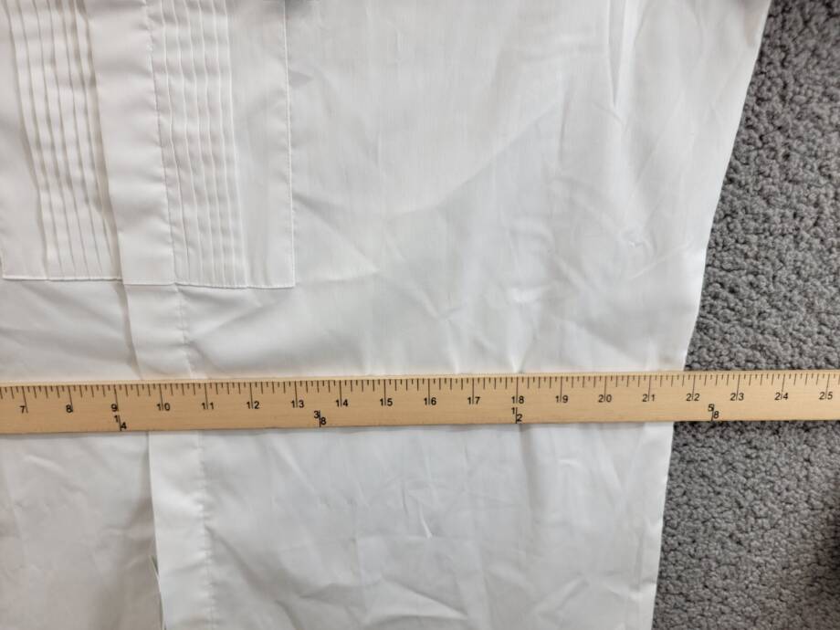 Calvin Klein Infinite Color Regular Fit Dress Shirt Men's L 34/35 16-16.5 White