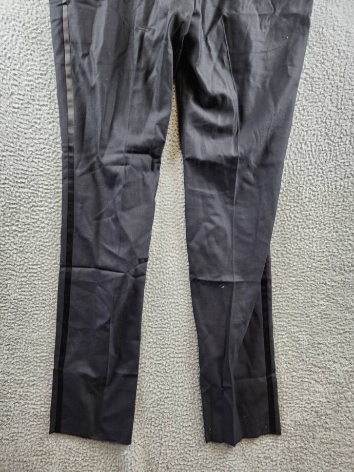 Hart Schaffner Marx Side Stripe Wool Pants Men's 42 36Regular Button Zip Closure