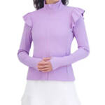 SAGE COLLECTIVE UPF 50+ Flyer Performance Track Jacket Women M Lilac Zip Closure