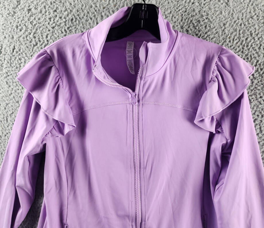 SAGE COLLECTIVE UPF 50+ Flyer Performance Track Jacket Women M Lilac Zip Closure