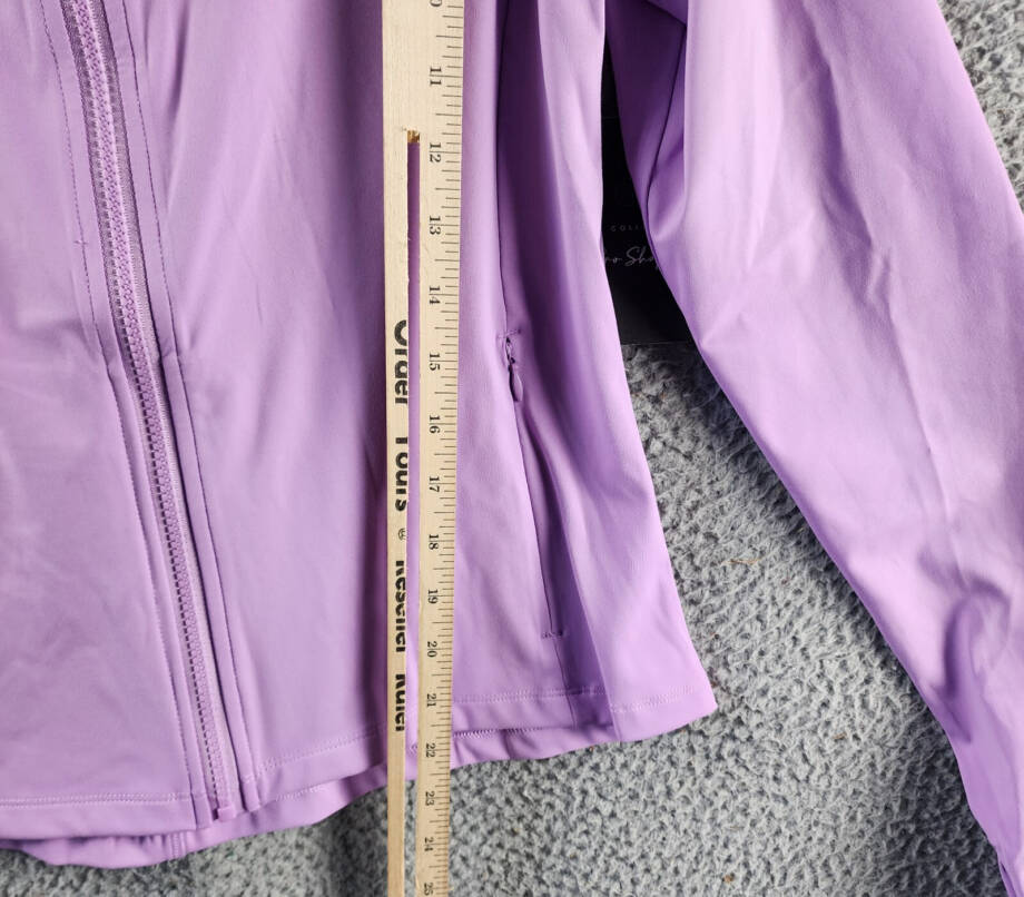 SAGE COLLECTIVE UPF 50+ Flyer Performance Track Jacket Women M Lilac Zip Closure