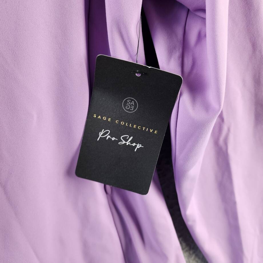 SAGE COLLECTIVE UPF 50+ Flyer Performance Track Jacket Women M Lilac Zip Closure