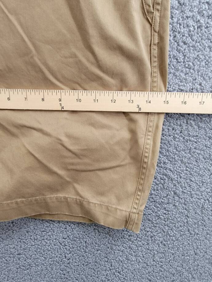Polo Ralph Lauren 8-Inch Relaxed Fit Chino Shorts Men's 38 Sandsurf Button Zip