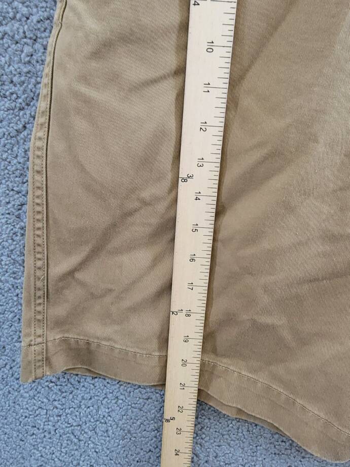 Polo Ralph Lauren 8-Inch Relaxed Fit Chino Shorts Men's 38 Sandsurf Button Zip