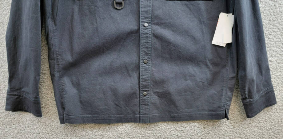 BASS OUTDOOR Relaxed Fit Worker Shirt Jacket Men's M Black Beauty Button Snap