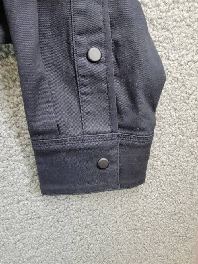 BASS OUTDOOR Relaxed Fit Worker Shirt Jacket Men's M Black Beauty Button Snap