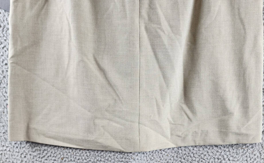 DKNY A-Line Business Casual Suit Skirt Womens 10 Light Fatigue/White Zip Closure