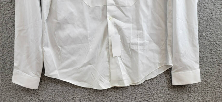 Calvin Klein Infinite Color Regular Fit Dress Shirt Men's L 16-16.5 36-37 White
