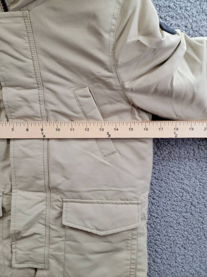 Polo Ralph Lauren Artificial-fur-Trim Down Parka Jacket Big Boys 7 Classic Khaki